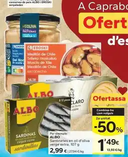 Caprabo Albo - surdinetes en oli d'oliva verge extra oferta