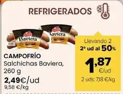 Autoservicios Familia Campofrío - salchichas baviera oferta