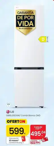 Eroski Lg - gbbsj20dsw/combi blanco 2md oferta