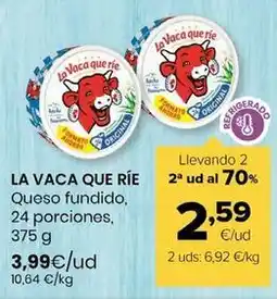 Autoservicios Familia La vaca que ríe - queso fundido oferta