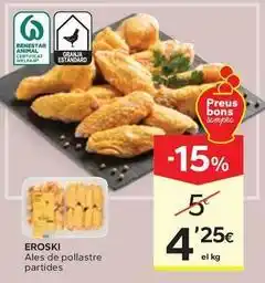 Caprabo Eroski - ales de pollastre partides oferta