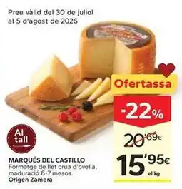 Caprabo Marqués del castillo - formatge de llet crua d'ovella oferta