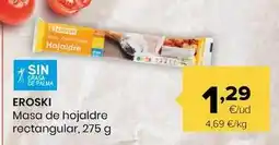 Autoservicios Familia Eroski - masa de hojaldre rectangular oferta