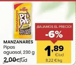 Autoservicios Familia Manzanares - pipas aguasal oferta