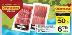 Caprabo Sánchez alcaraz - pernil o espatlla iberica d'engreix oferta