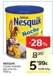 Caprabo Nestlé - nesquik oferta