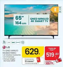 Eroski Lg - tv qned miniled 65qned70b6c oferta