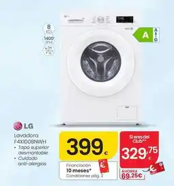 Eroski Lg - lavadora f4x1008nwh oferta