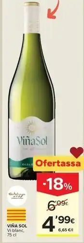 Caprabo Viña sol - vi blanc oferta