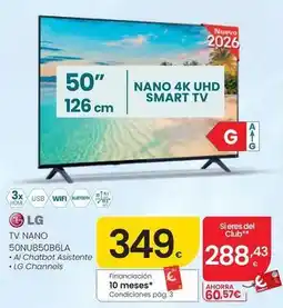 Eroski Lg - tv nano 50nu850b6la oferta