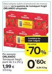 Caprabo Orlando - tomaquet fregit oferta