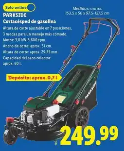 Lidl Parkside - cortacépped de gasolina oferta