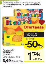 Caprabo Artiach - galetes dinosaurus oferta