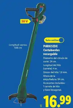 Lidl Parkside - cortadores recargable oferta