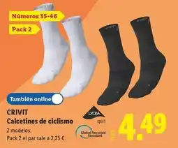 Lidl Crivit - calcetines de ciclisimo oferta