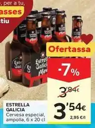 Caprabo Estrella galicia - cervesa especial oferta