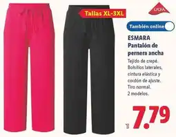 Lidl Lycra - esmara pantalón de pernera ancha oferta