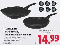 Lidl Silvercrest - sarten parrilla / sarten de aluminio fundido oferta
