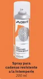 Lidl Crivit - spray para cadenas resistente a la in temperie oferta