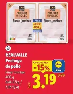 Lidl Realvalle - pechuga de pollo oferta