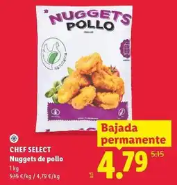 Lidl Chef select - nuggets de pollo oferta
