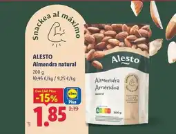 Lidl Alesto - almendra natural oferta