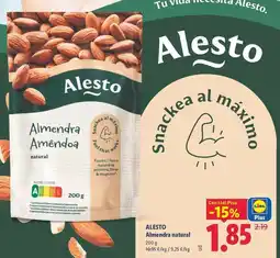 Lidl Alesto - almendra natural oferta