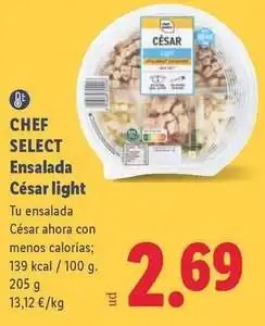 Lidl Chef select - ensalada cesar light oferta