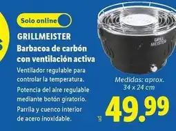 Lidl Chef grill - barbacoa de carbón con ventilacion activa oferta