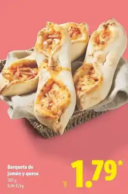 Lidl Barqueta de jamón y queso oferta