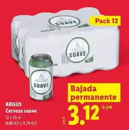 Lidl Argus - cerveza suave oferta