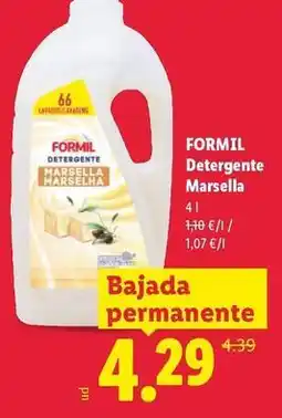 Lidl Formil - detergente marsella oferta