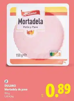 Lidl Dulano - mortadela de pavo oferta