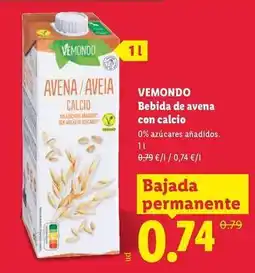 Lidl Bebida de avena con calcio oferta