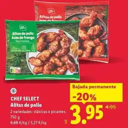 Lidl Chef select - alitas de pollo oferta