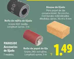 Lidl Parkside - rollo de rejilla de lijado oferta