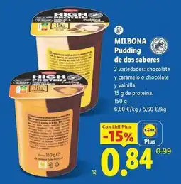 Lidl Milbona - pudding de dos sabores oferta