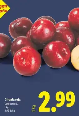 Lidl Ciruela roja oferta