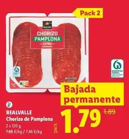 Lidl Realvalle - chorizo de pamplona oferta