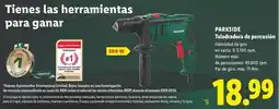 Lidl Parkside - taladrolor de percusion oferta