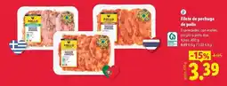 Lidl Filetes de pechuga de pollo oferta