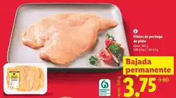 Lidl Filetes de pechuga de pollo oferta