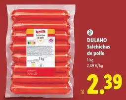 Lidl Dulano - salchichas de pollo oferta
