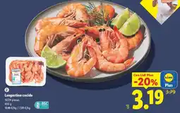 Lidl Langostino cocido oferta
