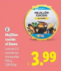 Lidl Favorina - mejillon cocido al limon oferta
