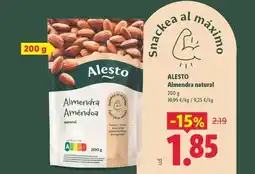 Lidl Alesto - almendra natural oferta