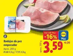 Lidl Rodajas de pez emperador oferta