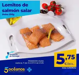 5 Océanos Lomitos de salmon oferta