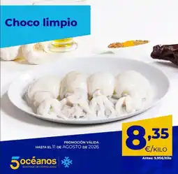 5 Océanos Choco limpio oferta