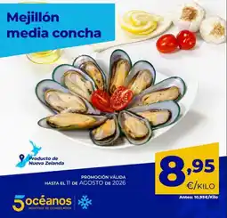5 Océanos Mejillon media concha oferta